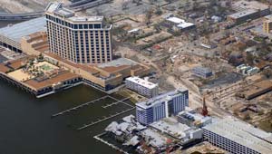Downtown Biloxi in the aftermath of Hurricane Katrina